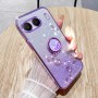 OnePlus Nord 4 5G kimalteleva violetti glitter sormuspidike suojakuori