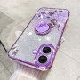 iPhone 16 violetti glitter sormuspidike suojakuori