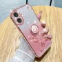 iPhone 16 ruusukulta glitter sormuspidike suojakuori