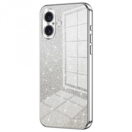 iPhone 16 hopea glitter suojakuori