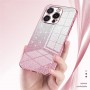 iPhone 16 Pro pinkki glitter suojakuori