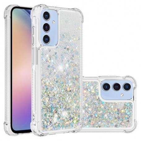 Samsung Galaxy A16 hopea glitter hile suojakuori